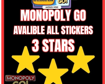 Monopoly_GO 3 Star Stickers - New Album June ( Fast Delivery )