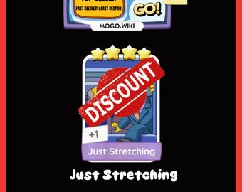Just Stretching - Monopoly_GO 4 Star Stickers - New Album June ( Fast Sent )