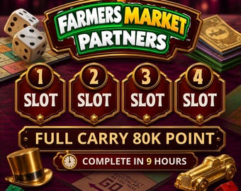Monopoly_Go Partners Events - Farmers Market Partners (Full Carry Service 80K Point)