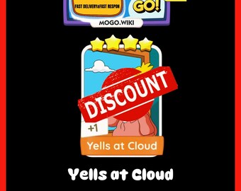 Yells At Cloud - Monopoly_GO 4 Star Stickers - New Album June ( Fast Sent )