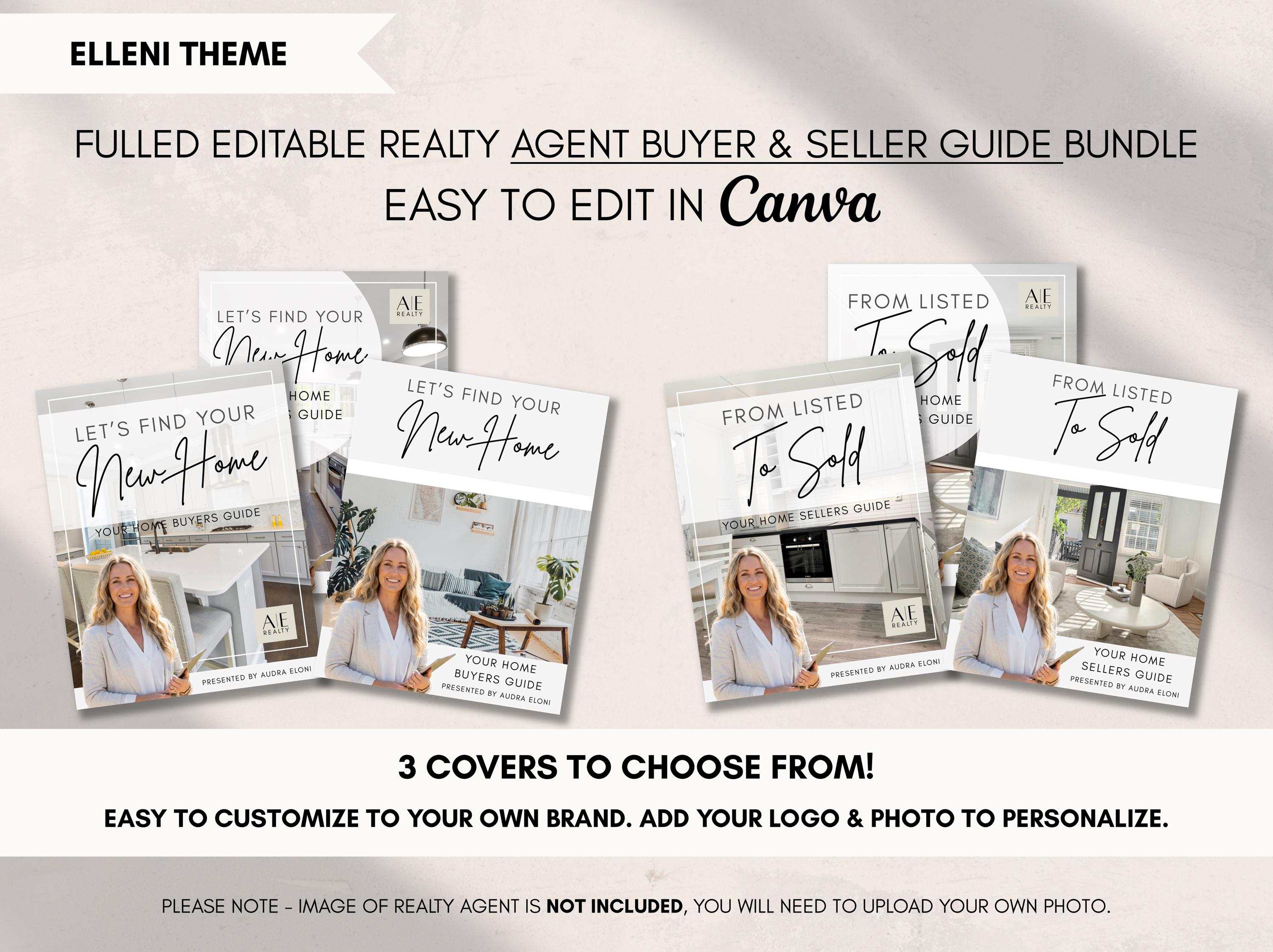 Real Estate Seller Guide & Home Buyer Guide Presentation Bundle, Real ...