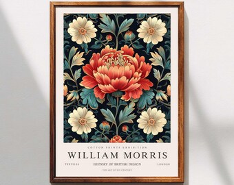 William Morris Print, Kew Gardens, London Home Decor, William Morris Poster, Vintage Wall Art, Floral Art, Vintage Poster