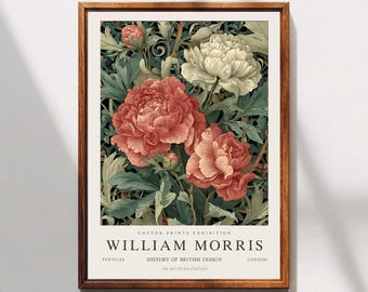 William Morris Print, Kew Gardens, London Home Decor, William Morris Poster, Vintage Wall Art, Floral Art, Vintage Poster