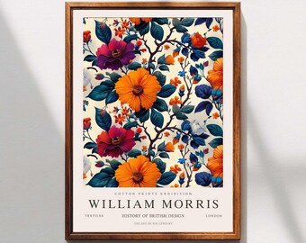 William Morris Print, Kew Gardens, London Home Decor, William Morris Poster, Vintage Wall Art, Floral Art, Vintage Poster