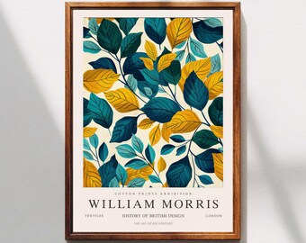 William Morris Print, Kew Gardens, London Home Decor, William Morris Poster, Vintage Wall Art, Floral Art, Vintage Poster
