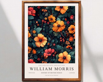 William Morris Print, Kew Gardens, London Home Decor, William Morris Poster, Vintage Wall Art, Floral Art, Vintage Poster
