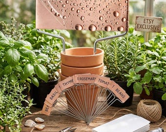 Copper Plant Labels, 25 Pack, Garden Markers, Weatherproof Herb Vegetable Tags