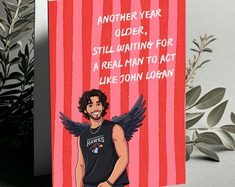 Off Campus Inspired Birthday Card PDF, Hockey Romance Birthday Gift, BookTok College Romance Birthday Card, Digital Download, Reader Card