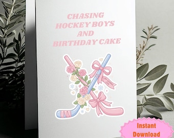 Off Campus Inspired Birthday Card PDF, Hockey Romance Birthday Gift, BookTok College Romance Birthday Card, Digital Download, Reader Card