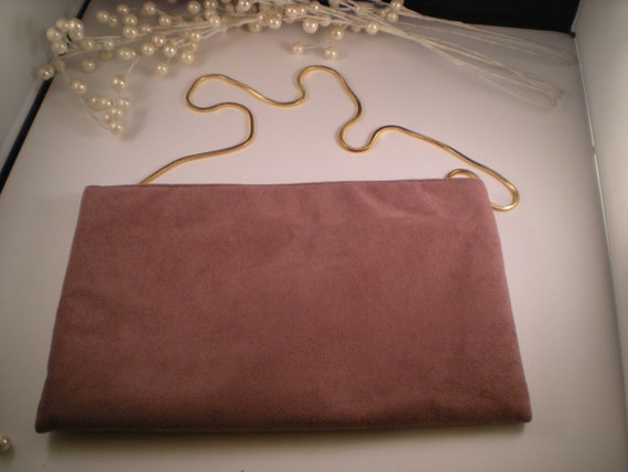 1980s Vintage Mauve/Dusty Rose Reva Ultrasuede Cl… - image 6