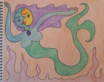 El crayón matutino original - Sirena celestial