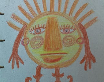 El lápiz de colores de la mañana (original) - Señor Sol