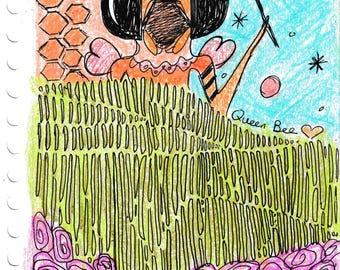 El crayón matutino original - Reina Abeja