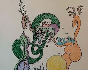 El lápiz de colores de la mañana original - El sueño de los ancestros