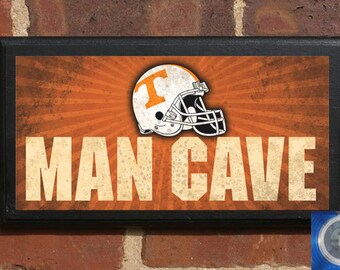 Tennessee Volunteers Man Cave Football Basketball Wall Art Etsy