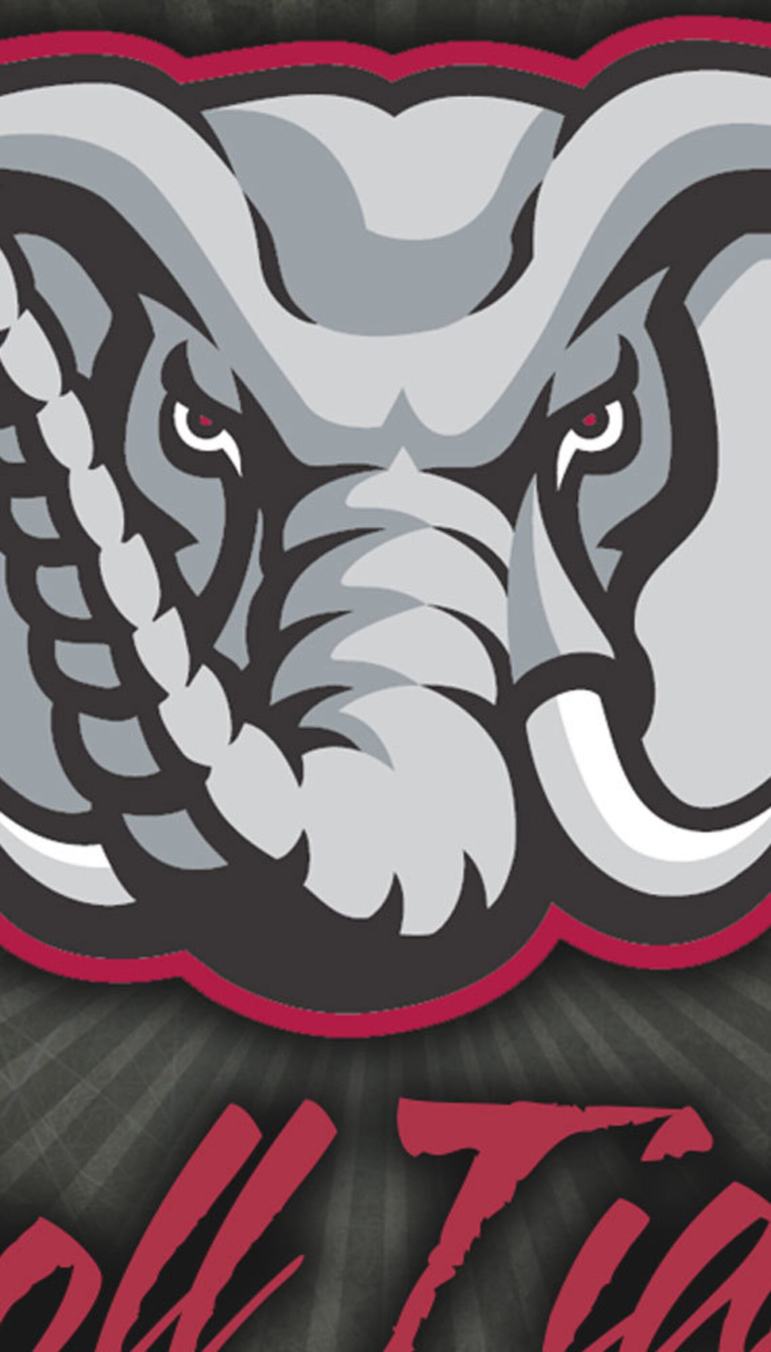 Alabama Crimson Tide Elephant Roll Tide Wall Art Sign Plaque Etsy