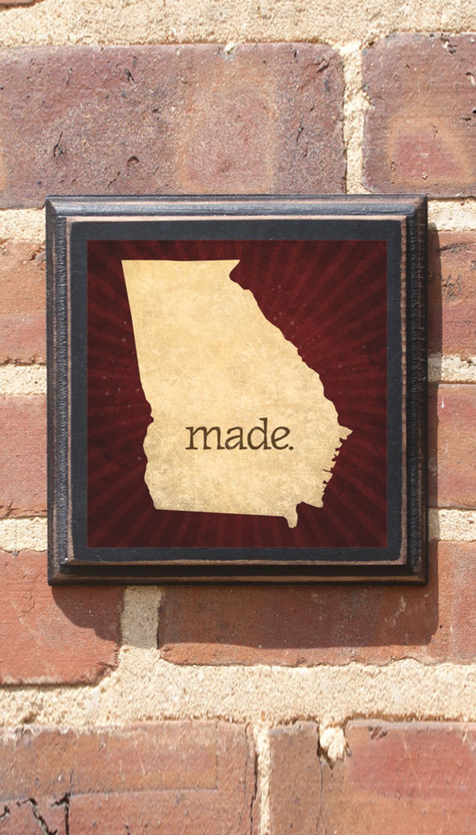 GA MADE Wall Art Sign Plaque Gift Present Personalized Etsy