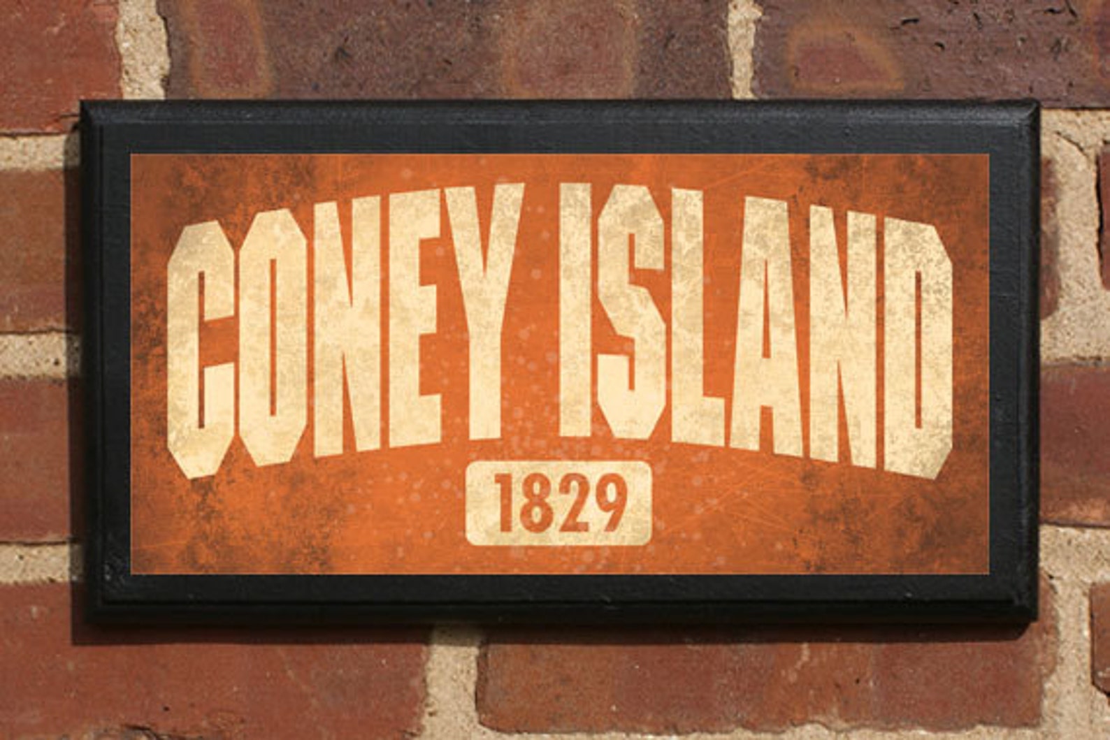 Coney Island NY Wall Art Sign Gift Present Home Decor Custom Etsy