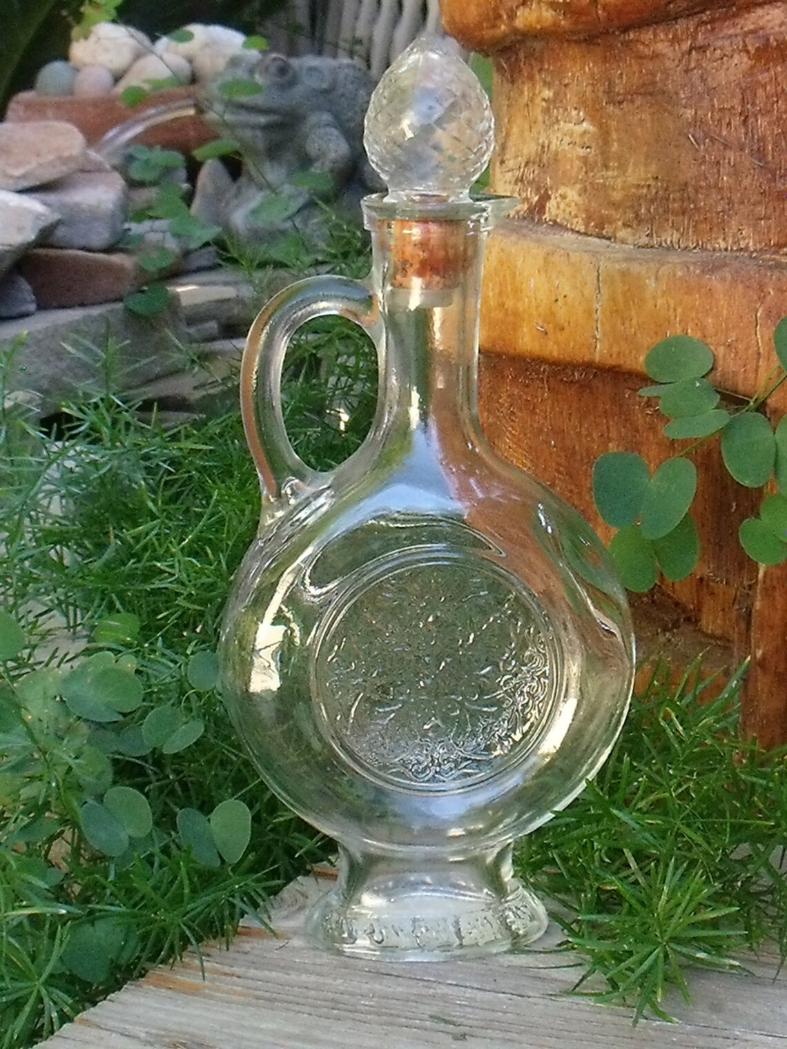 Vintage Avon SkinSoSoft Bath Oil Glass Bottle with Stopper Etsy