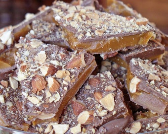 English Toffee Recipe, PDF file, Holiday baking, Christmas, Chocolate, Gift, Holiday Tradition