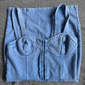 Intimately Free People Blue Cotton Dress, Size S image 8