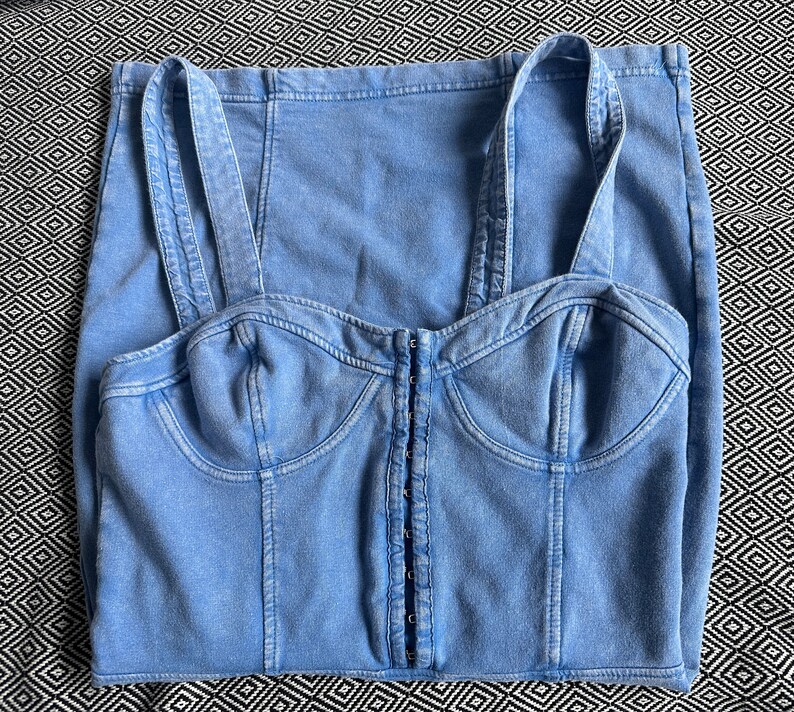 Intimately Free People Blue Cotton Dress, Size S image 8