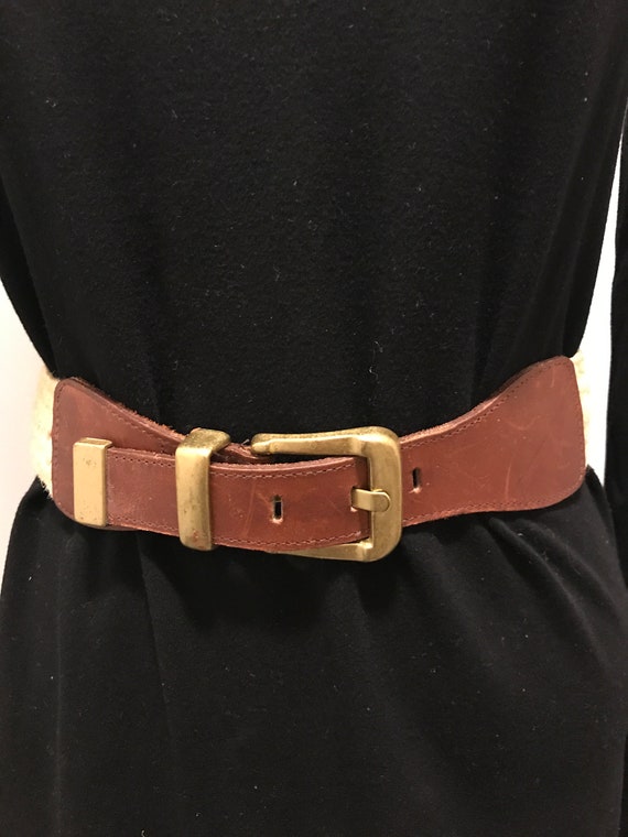 Vintage Boho Hippie Wide Braided Belt - Etsy display picture 1