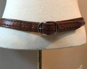 Brown Leather Boho Hippie Belt