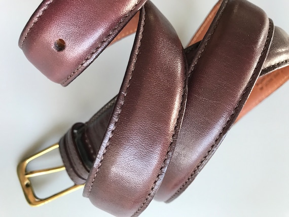 Coach Vintage Brown Leather Belt Size Small 34\
