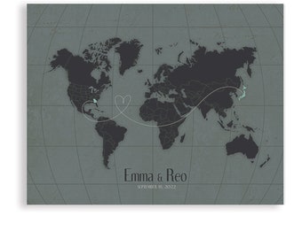 World Map Grid You Ll Enjoy Etsy
