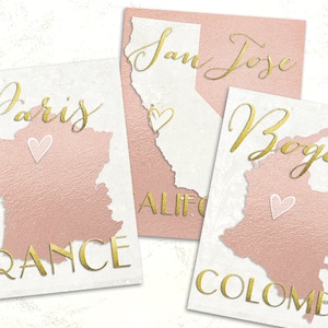 Rosegold Hochzeit, Tischnummern, Tischkarten, Reise-Hochzeitsdeko, Alte Weltkarten, Tischnummern nach Maß
