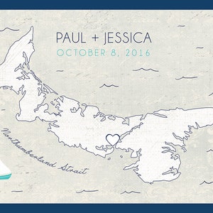 Cape Cod Wedding, Cape Cod Map, Guest Book Alternative, Cape Cod Wedding Gift, Massachusetts Wedding, New England Wedding image 3