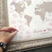 Wedding Guest Book Alternative,  Wedding Guest Book, Wedding Centerpiece, World Map, Guest Book 
