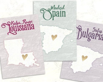 Wedding Table Cards, Table Cards, Wedding Place Cards, Map Table Cards, Custom Table Numbers