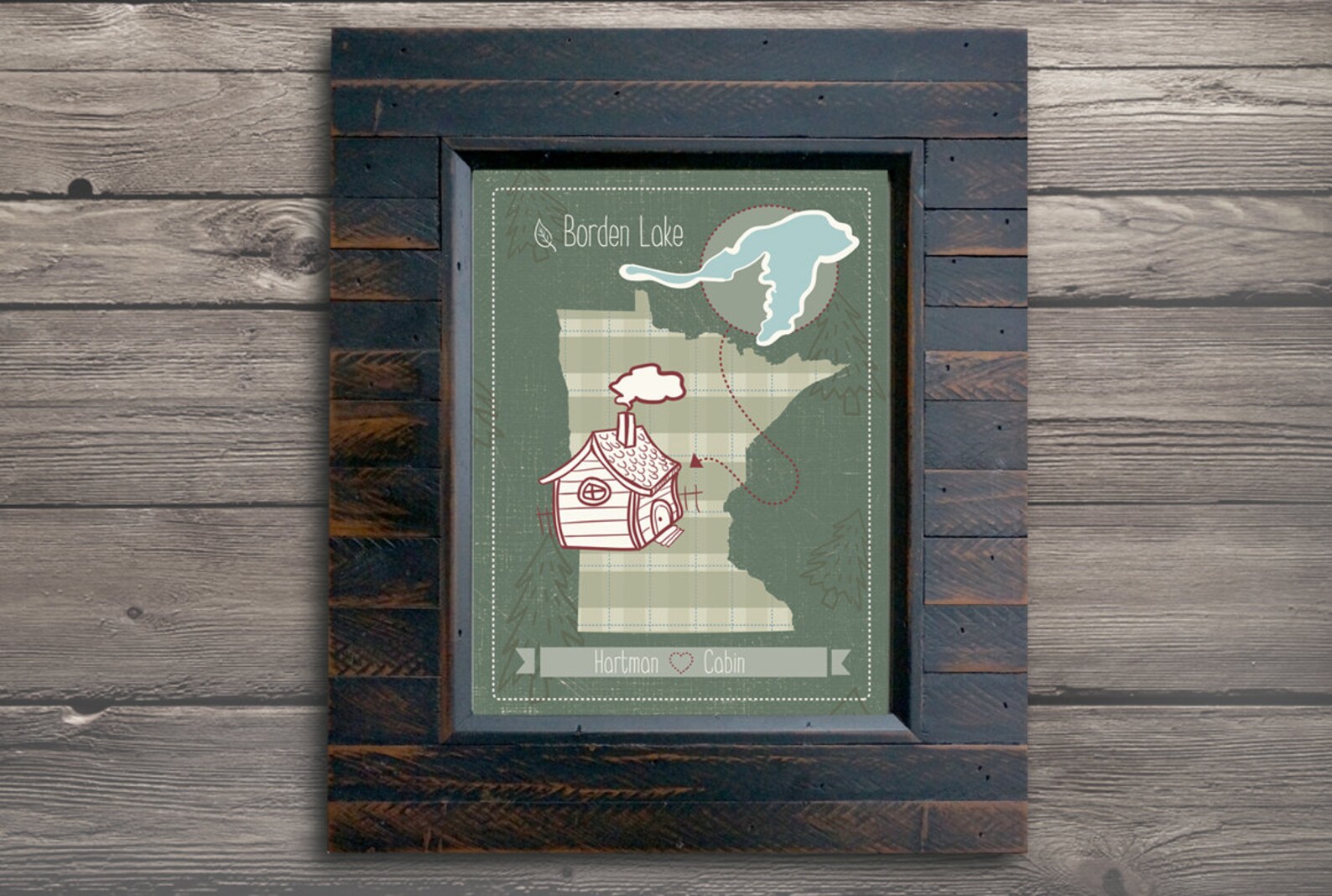 Cabin Art Cabin Gift Gift for Cabins Family Gift Cabin Etsy