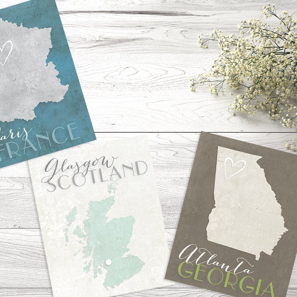 DIGITAL file only - Wedding Table Seating Cards, Travel Themed Table Cards, Country Table Numbers, Wedding Place Cards, Map Table Numbers