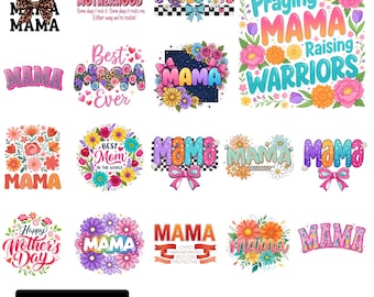 Muttertag PNG Bundle, Blumen Mutter, Kokette Bogen, sarkastische Mutter Leben Designs