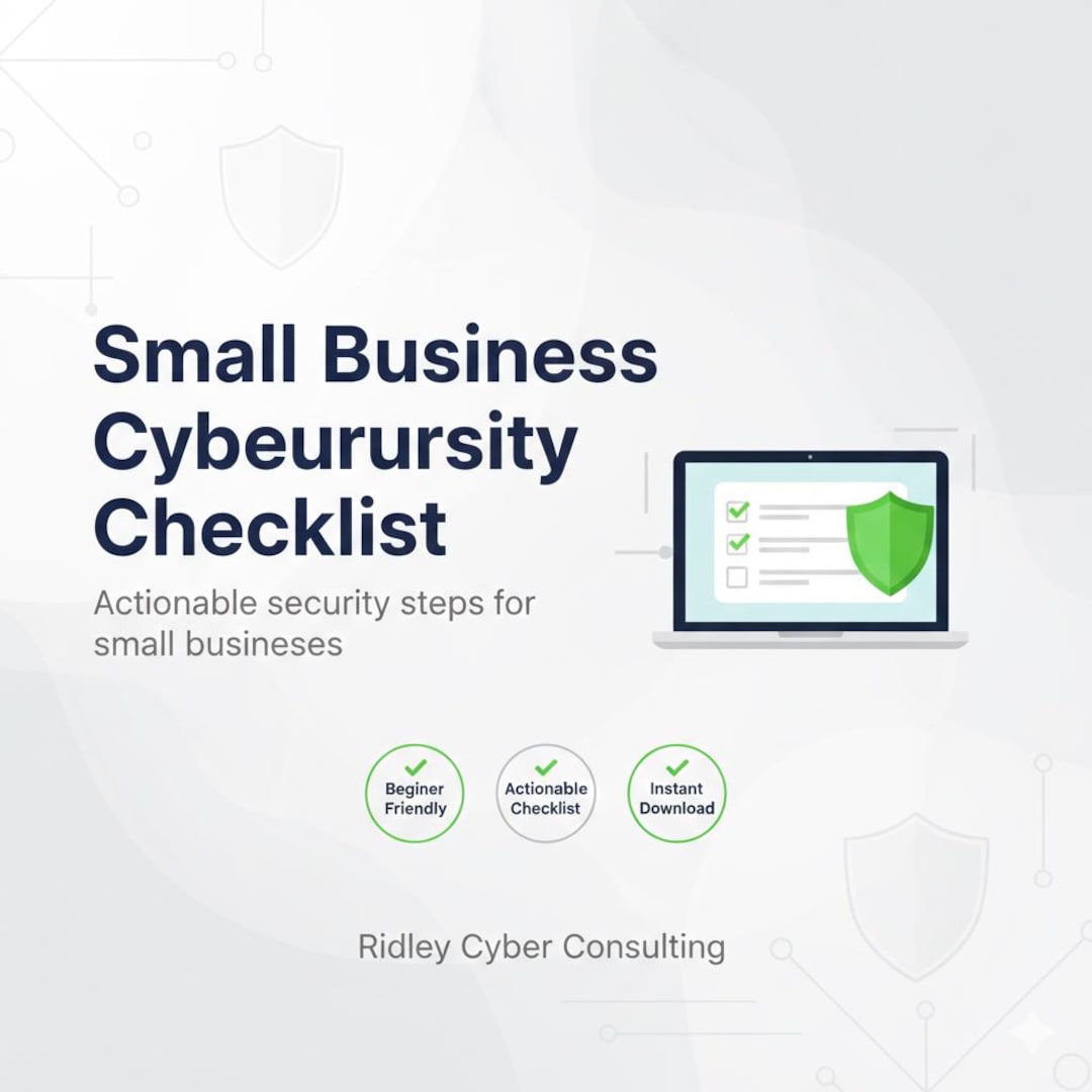 Small Business Cybersecurity Checklist – PDF Download for IT & Owners ...