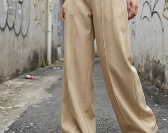 Loose Baggy Pants | High Waist Wide Bottom | Daily Wear | Soft Casual Style