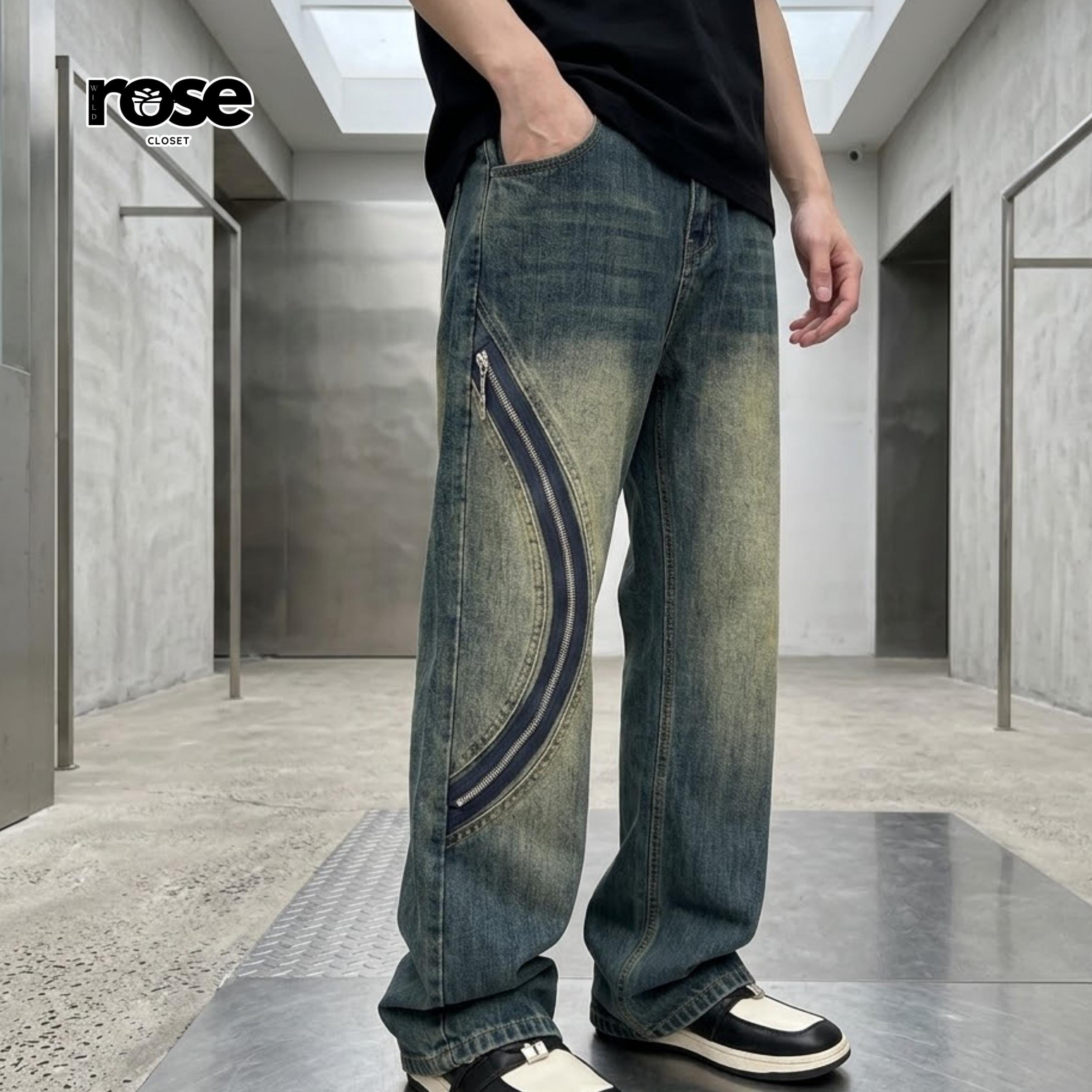 Back zipper jeans men - Etsy 日本