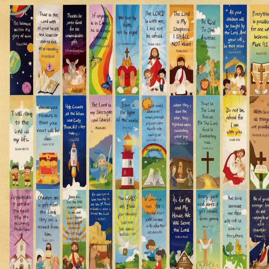30PCS Christian Bookmarks Set Bible Verse Religious Reading Jesus God ...