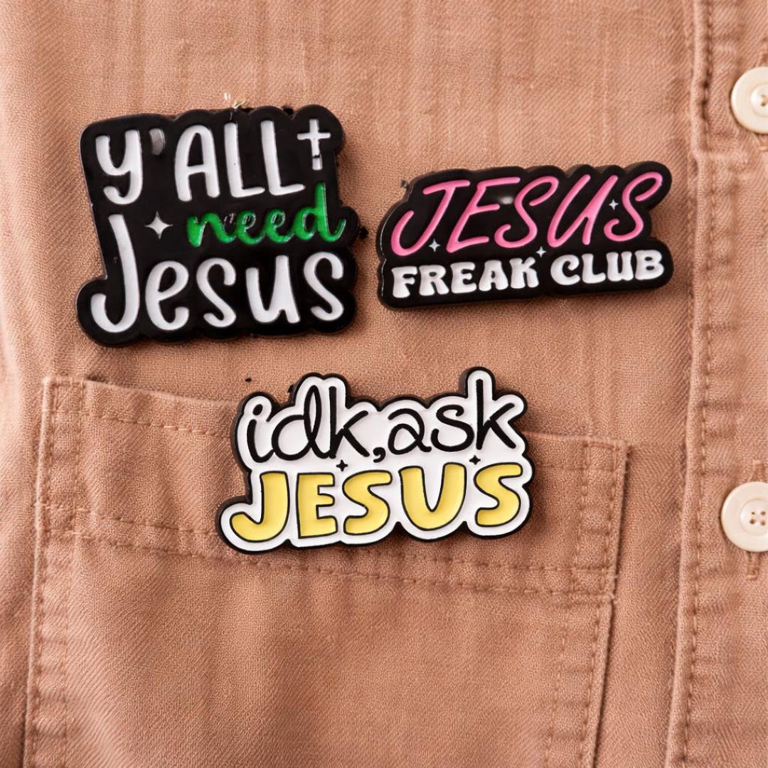 Christian Enamel Pins Set Jesus Pins Y’all Need Jesus Jesus Freak Club ...