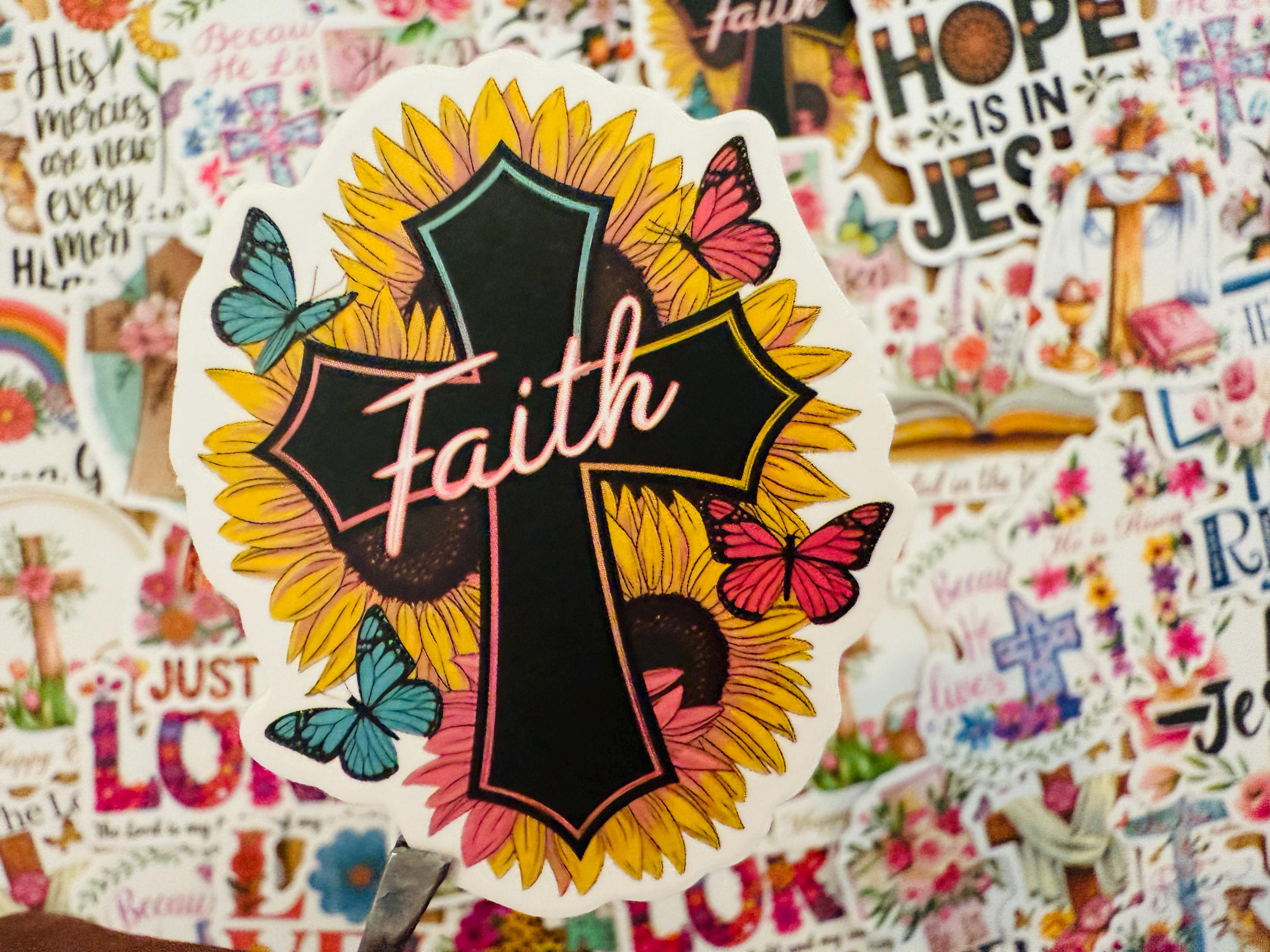 Jesus Bible Stickers Pack Faith God Graffiti Decals Christian Positive ...