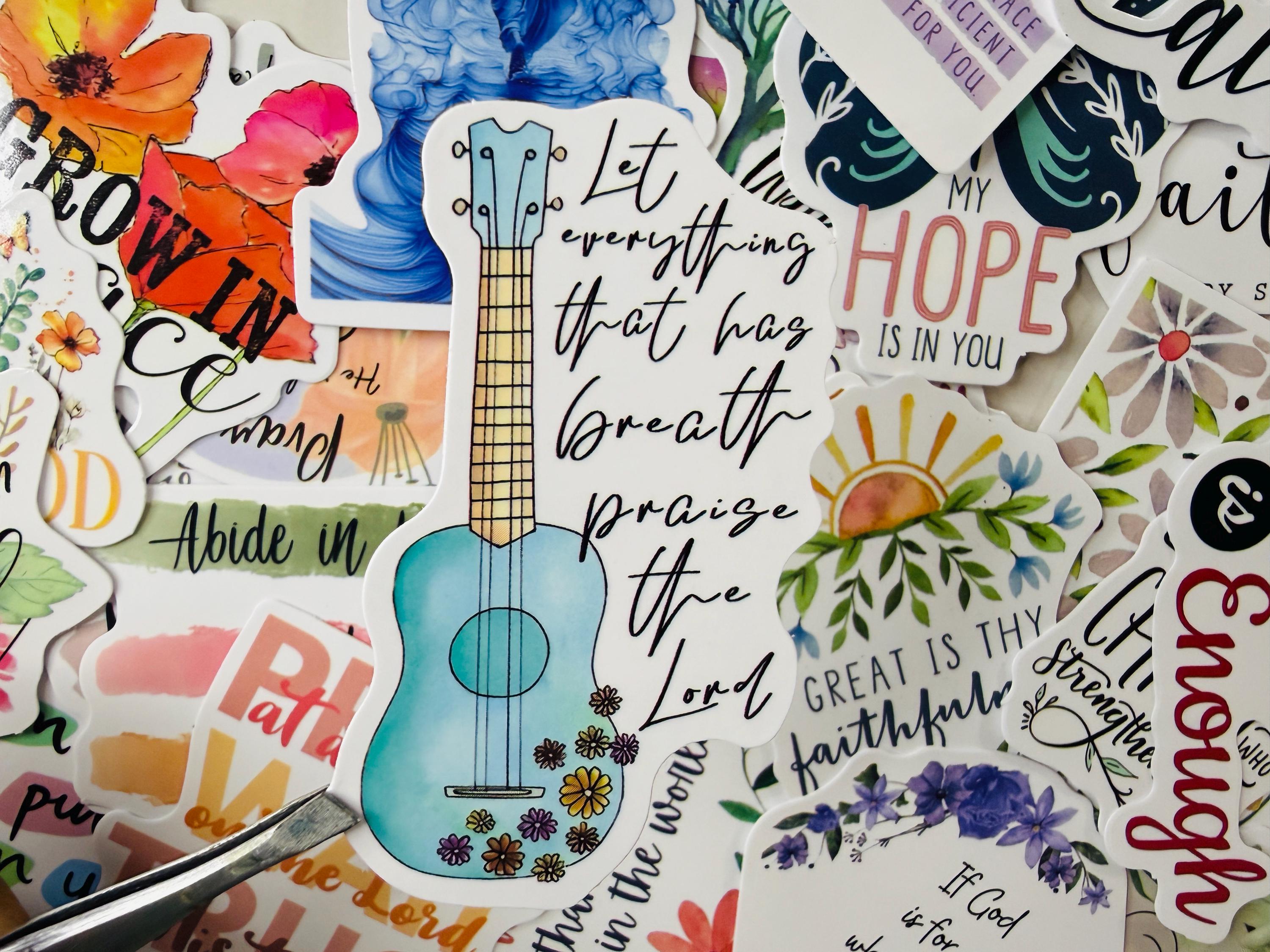 50PCS Jesus Phrase Stickers Graffiti Bible Verse Vinyl Decals ...