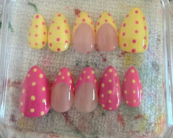 Pink Lemonade Press On Nails