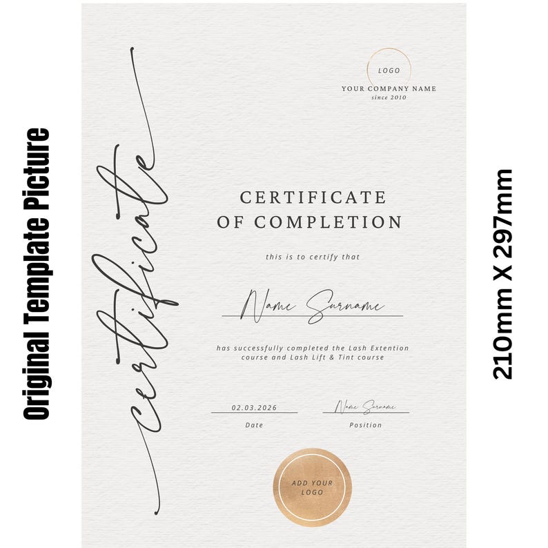 certificate of completion, certificate, certificate template, editable certificate, beauty certificate, custom certificate, training certificate, completion, printable, certificate of, canva templates, digital stamps, canva resume templates, canva timeline