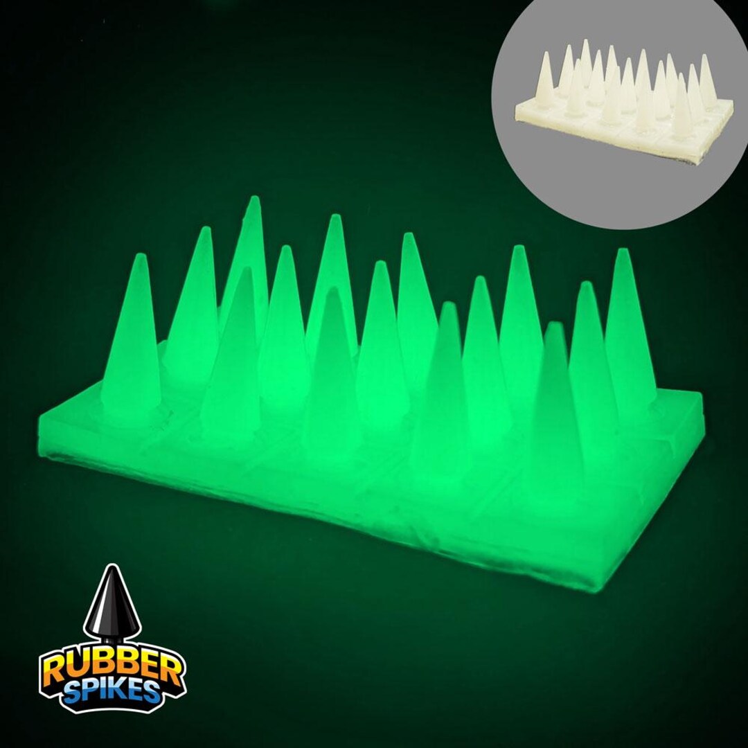 Hawk R. Green Spikes 20mm Glow Green Rubber Spikes for Cosplay/costumes - Etsy