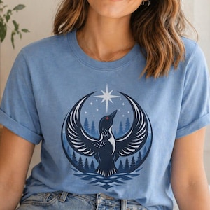 Rebel Loon Shirt, Minnesota Loon Shirt, Vintage North Star Comfort Colors Tee