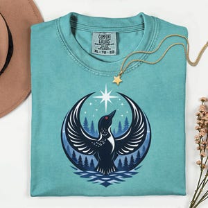 Rebel Loon Shirt, Minnesota loon North Star Comfort Colors Tee image 9