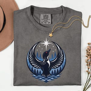 Rebel Loon Shirt, Minnesota loon North Star Comfort Colors Tee image 7